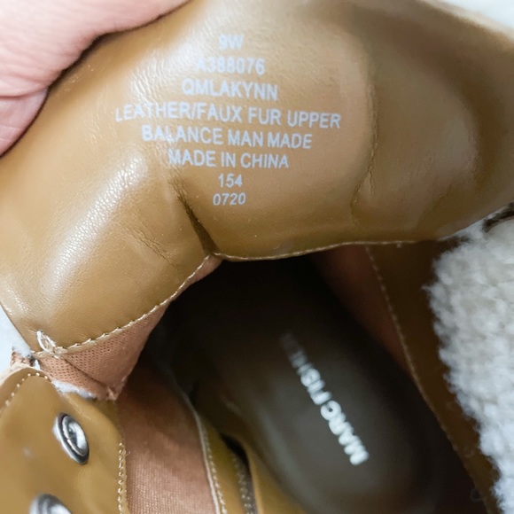 NEW- MARC FISHER Lakynn Hiker Suede Healed Tan Boots - Picture 8 of 14